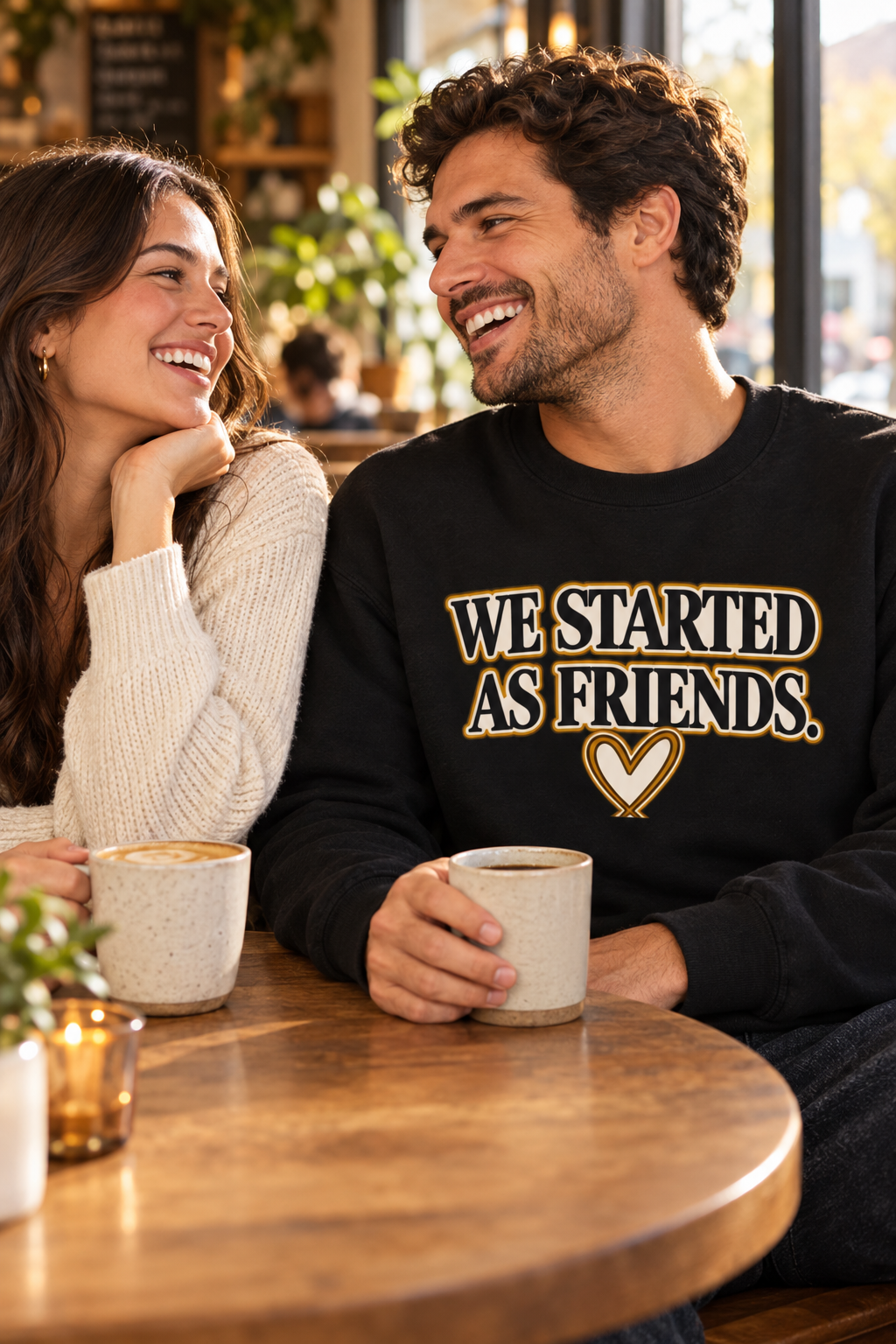 Couple at a coffee shop
