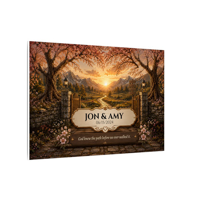 The Path God Wrote for Us | Golden Gate Path Personalized Canvas