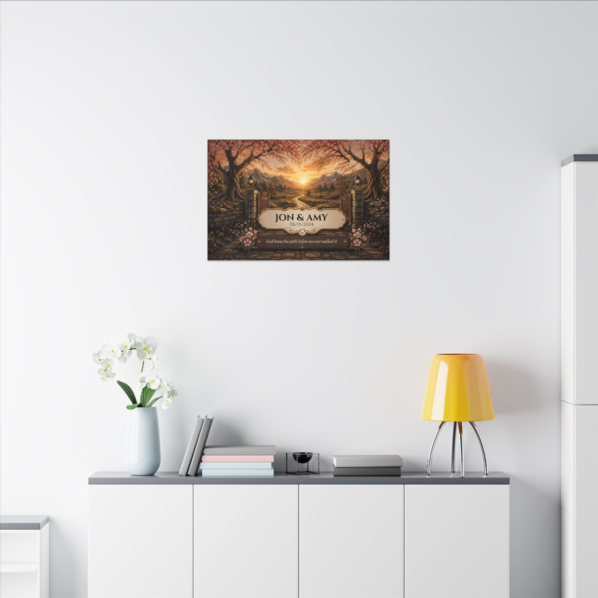 The Path God Wrote for Us | Golden Gate Path Personalized Canvas