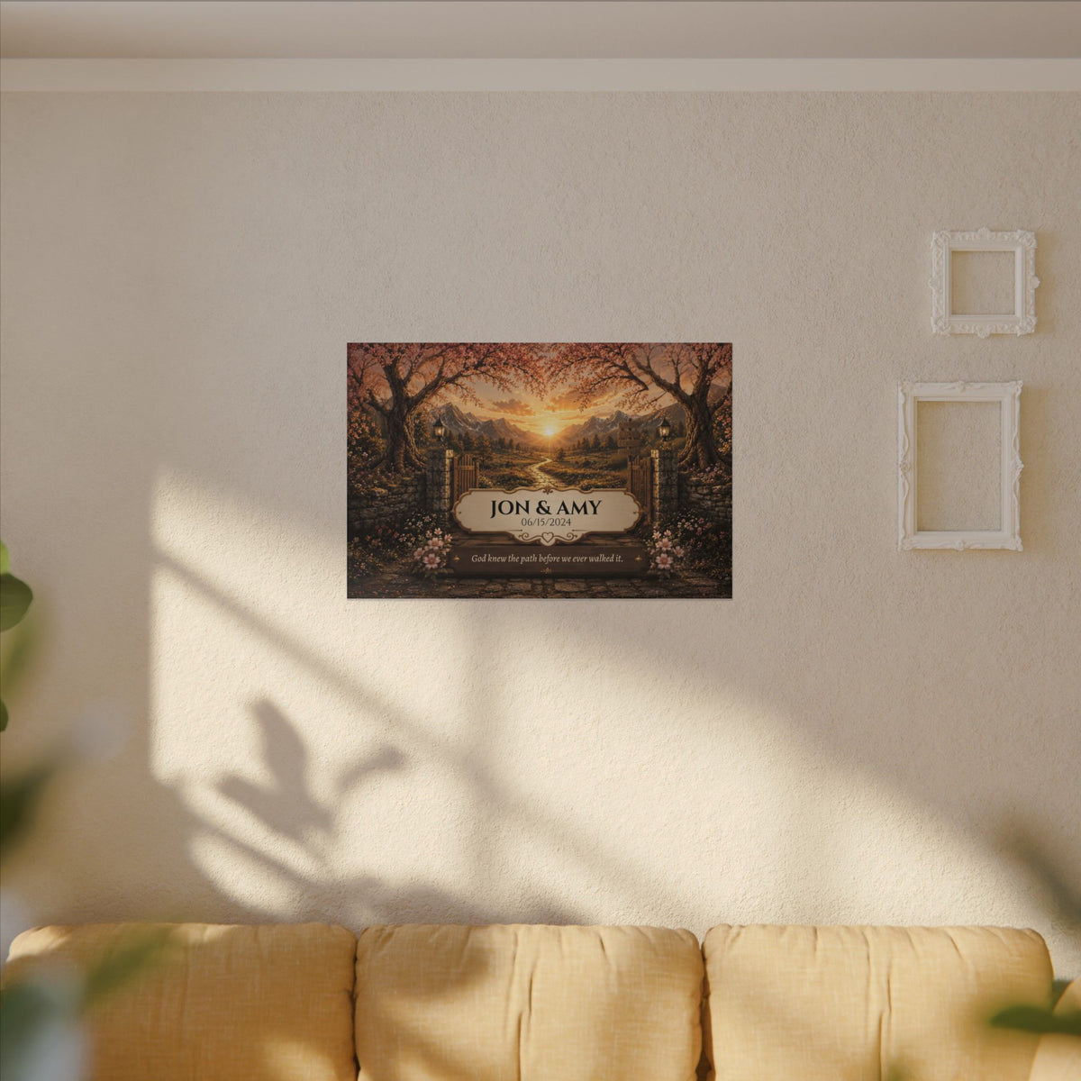 The Path God Wrote for Us | Golden Gate Path Personalized Canvas
