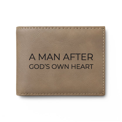 A Man After God's Own Heart RFID Bi-Fold Wallet