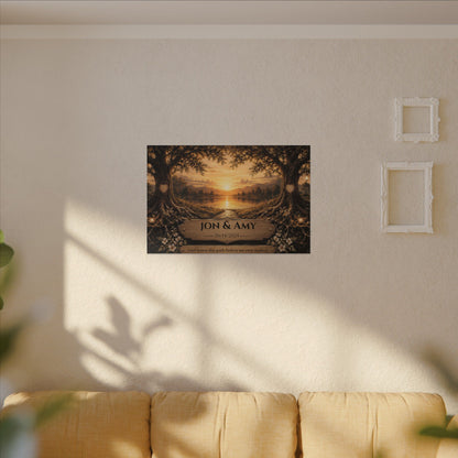 The Path God Wrote for Us | Lakeside View Personalized Canvas