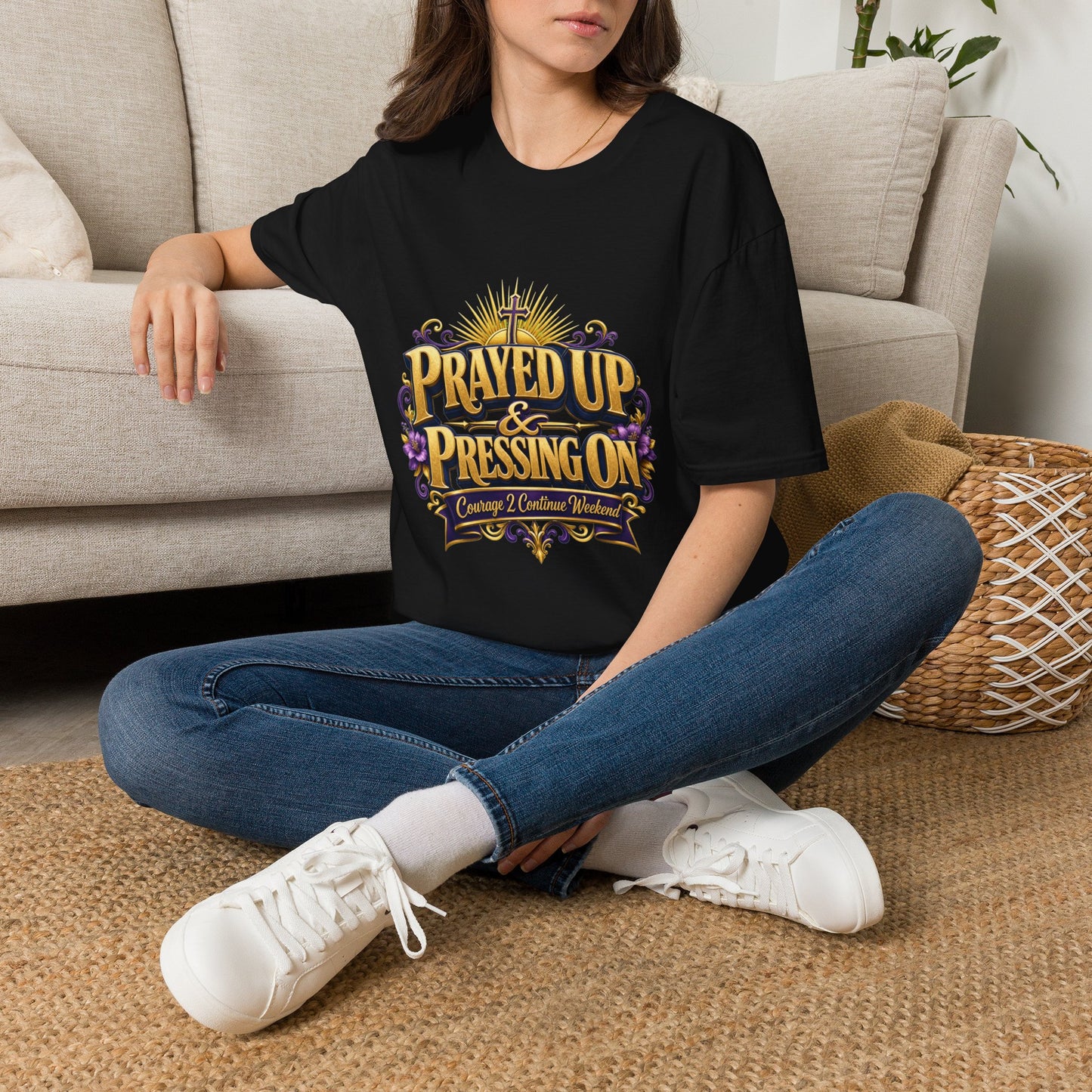 Prayed Up & Pressing On T-Shirt — Inspired by Dr. Karen Johnson-Williams