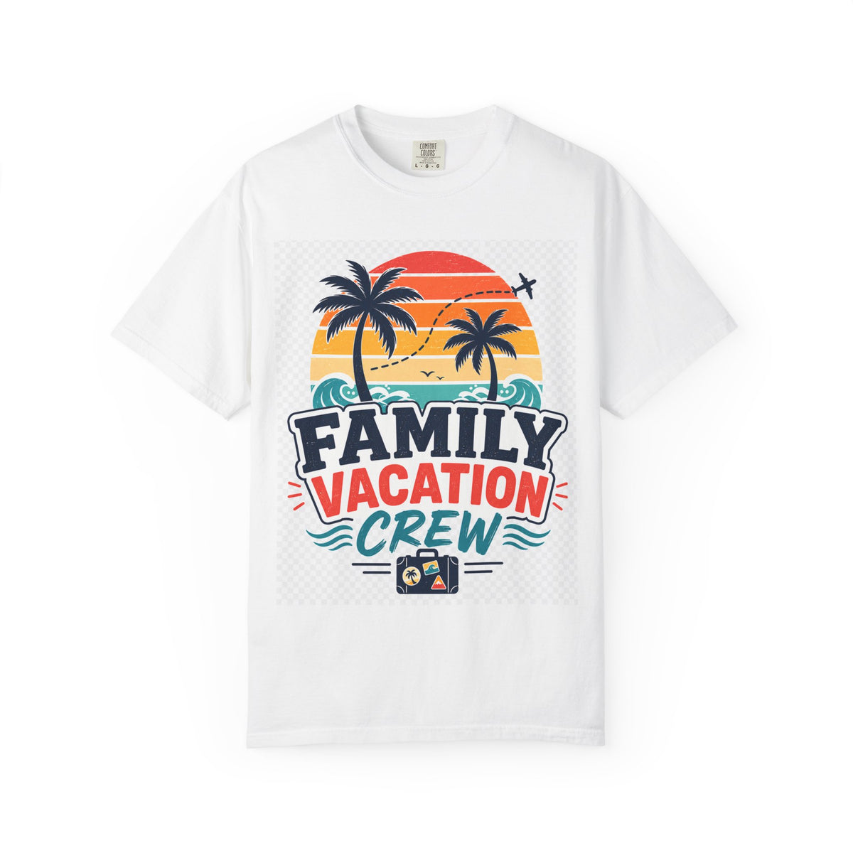 Family Vacation Crew T-Shirt — Tropical Beach Matching Tee for Family Trips