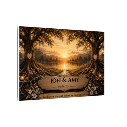 The Path God Wrote for Us | Lakeside View Personalized Canvas