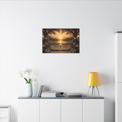 The Path God Wrote for Us | Lakeside View Personalized Canvas