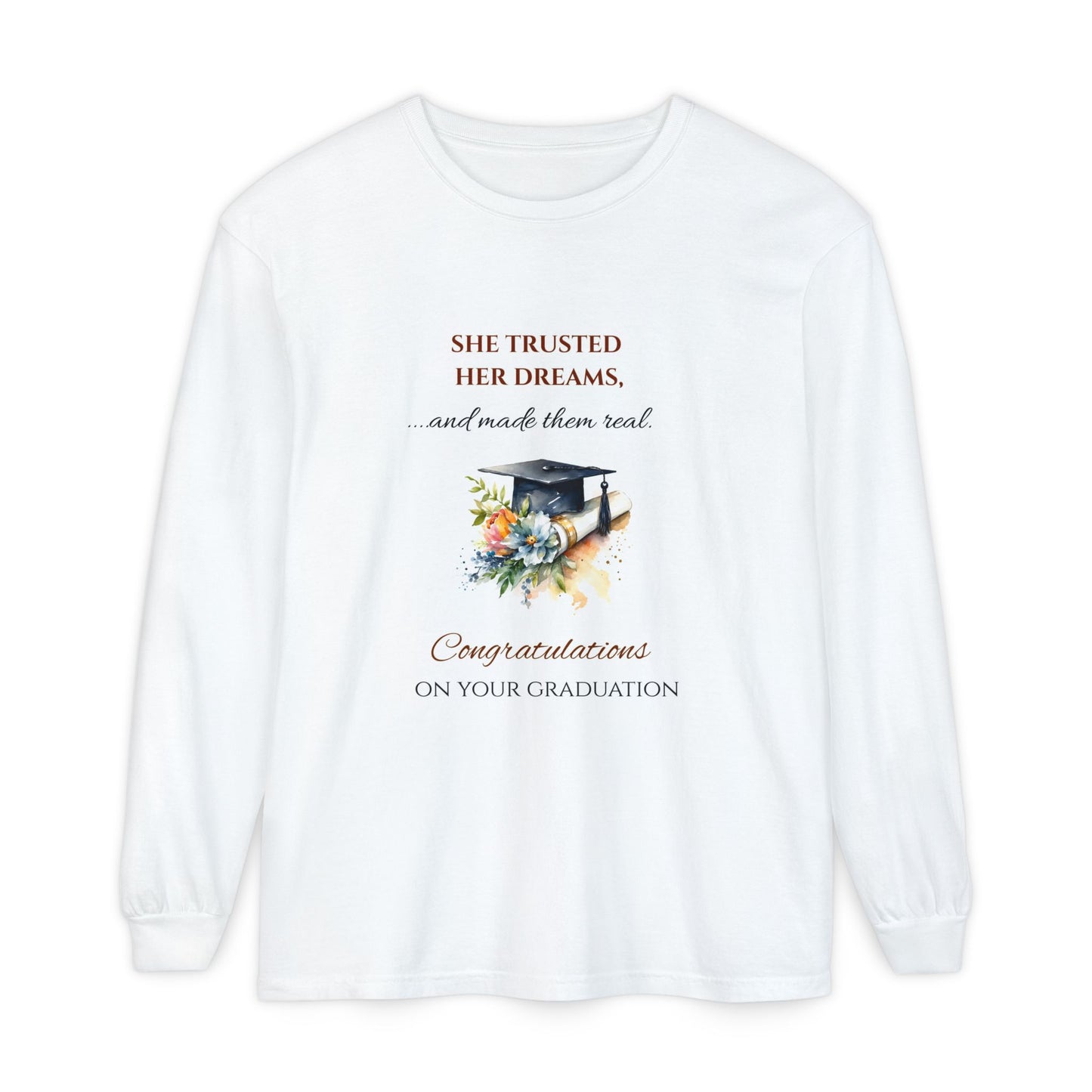 Unisex Garment-dyed Long Sleeve T-Shirt