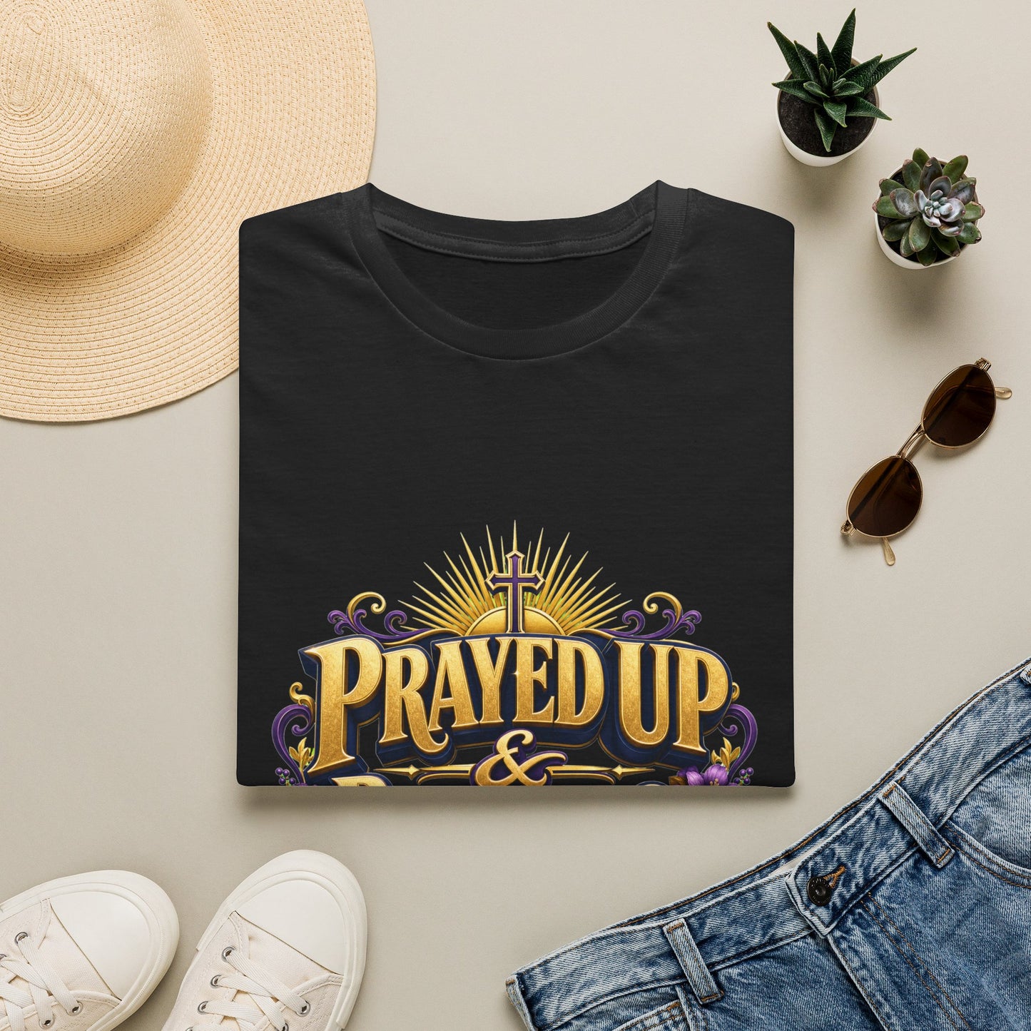 Prayed Up & Pressing On T-Shirt — Inspired by Dr. Karen Johnson-Williams