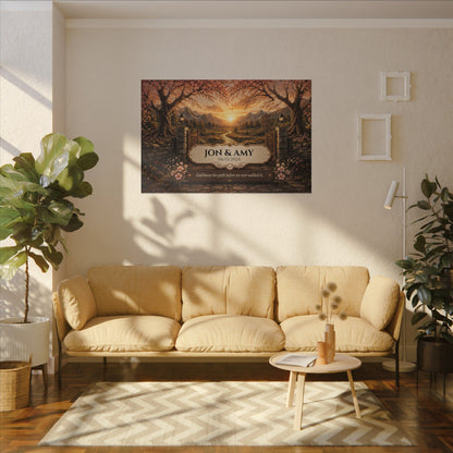 The Path God Wrote for Us | Golden Gate Path Personalized Canvas