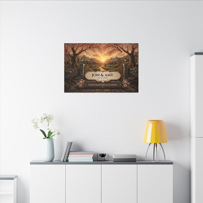 The Path God Wrote for Us | Golden Gate Path Personalized Canvas