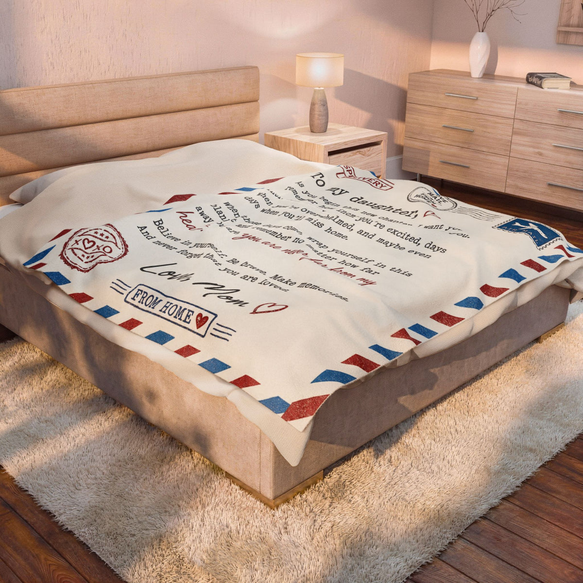 Mom's Love Letter to Daughter — Blanket Gift