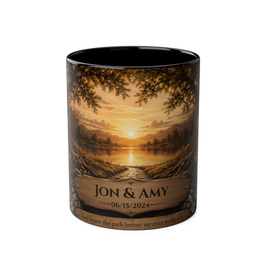 Lake view Personalized Coffee Mugs, 11oz