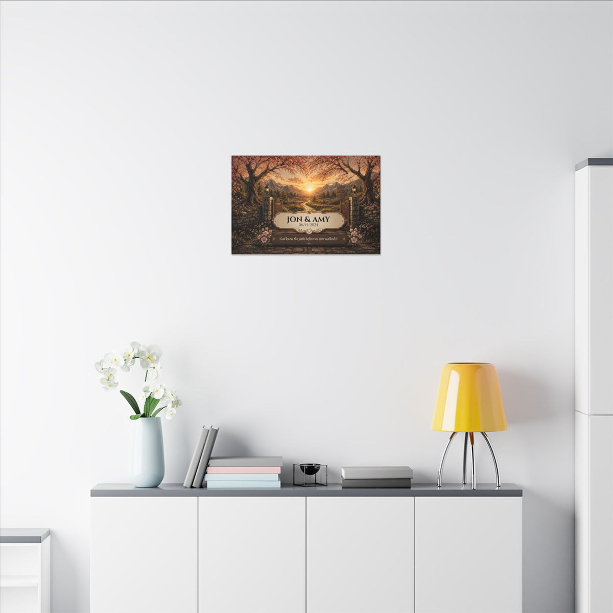The Path God Wrote for Us | Golden Gate Path Personalized Canvas