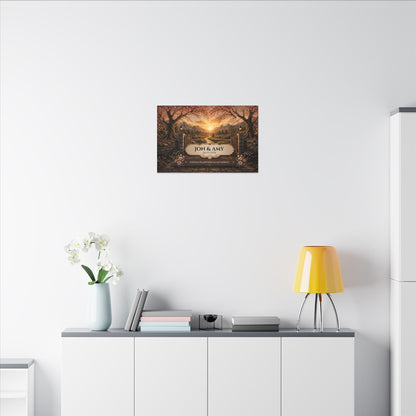 The Path God Wrote for Us | Golden Gate Path Personalized Canvas