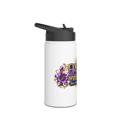 Courage 2 Continue Weekend 2026 Stainless Steel Water Bottle — Inspired by Dr. Karen Johnson-Williams