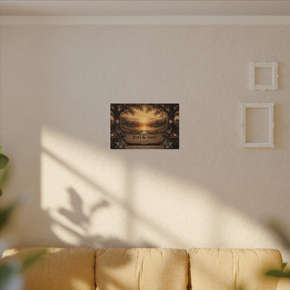 The Path God Wrote for Us | Lakeside View Personalized Canvas