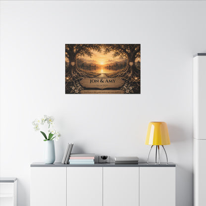 The Path God Wrote for Us | Lakeside View Personalized Canvas