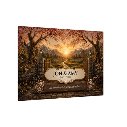The Path God Wrote for Us | Golden Gate Path Personalized Canvas