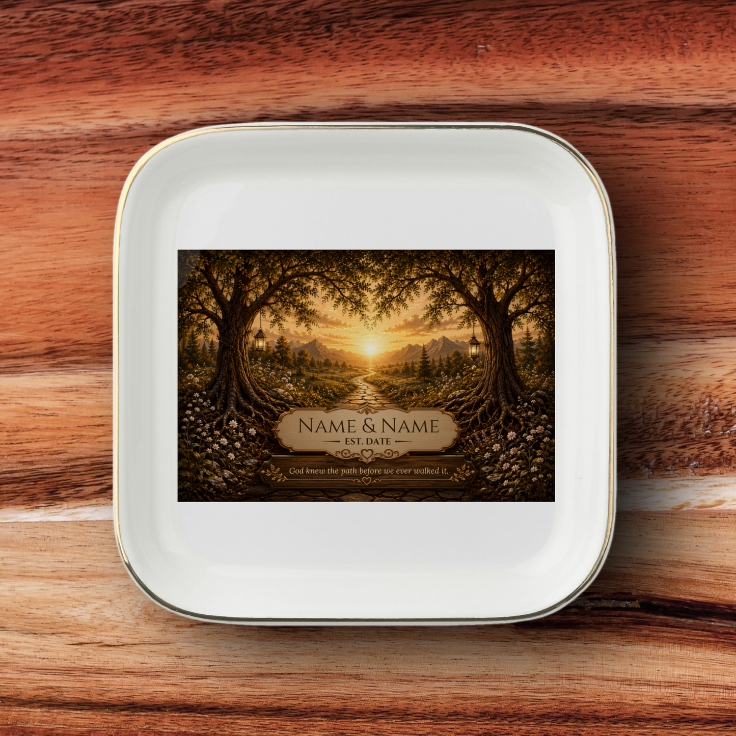 Personalized Jewelry Dish | Golden Path