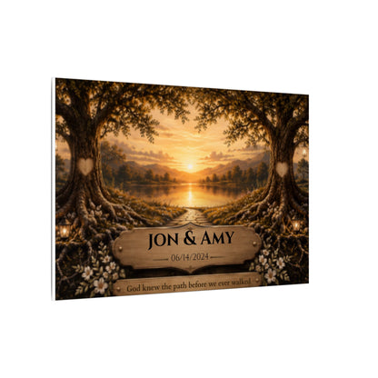 The Path God Wrote for Us | Lakeside View Personalized Canvas