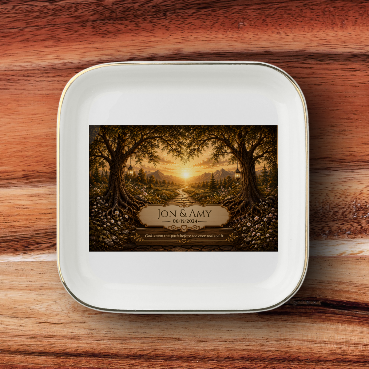 Personalized Jewelry Dish | Golden Path
