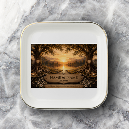 Jewelry Dish – Lakeside Sunset Canvas