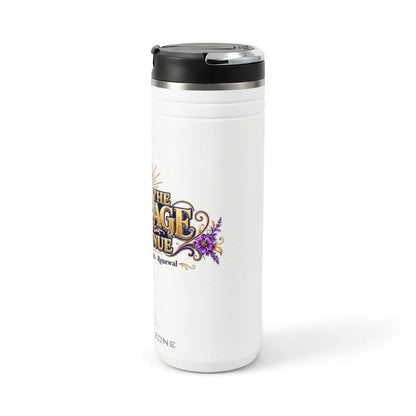 Faith-Inspired Tumbler — "I Have The Courage To Continue" 24oz Thermal Travel Mug