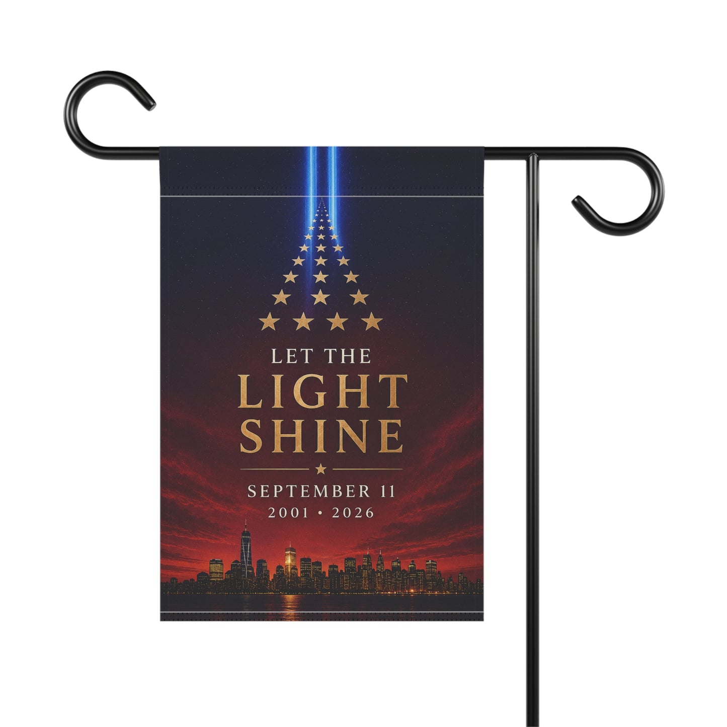 Garden & House Banner — "Let the Light Shine" 9/11 Memorial Tribute Flag