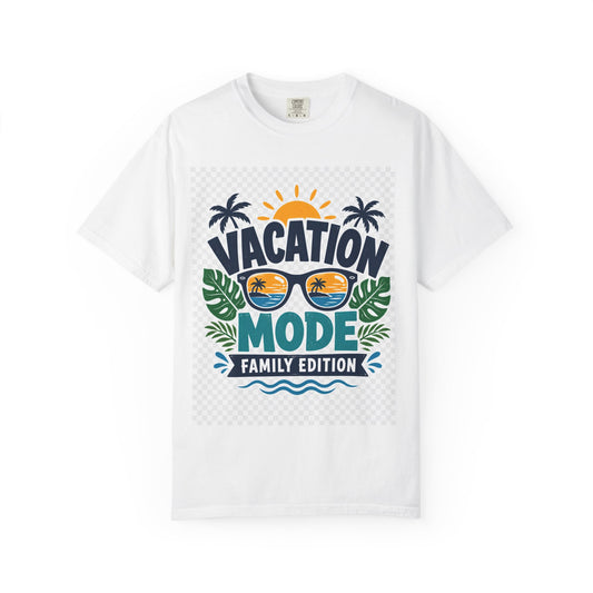 Vacation Mode Family T-Shirt — Sunglasses Beach Design