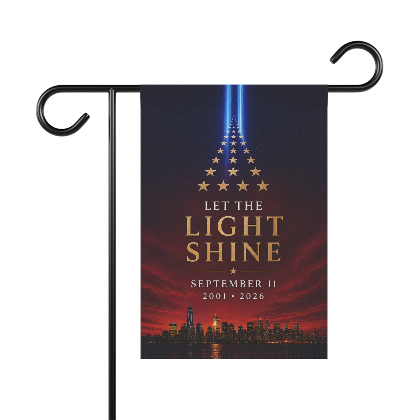 Garden & House Banner — "Let the Light Shine" 9/11 Memorial Tribute Flag