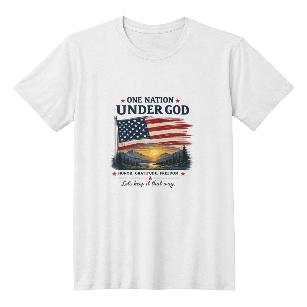 Faith & Freedom American Flag T-Shirt