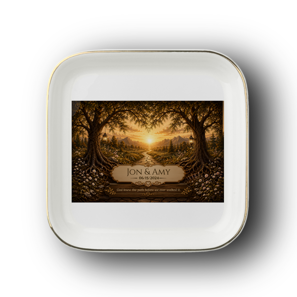 Personalized Jewelry Dish | Golden Path