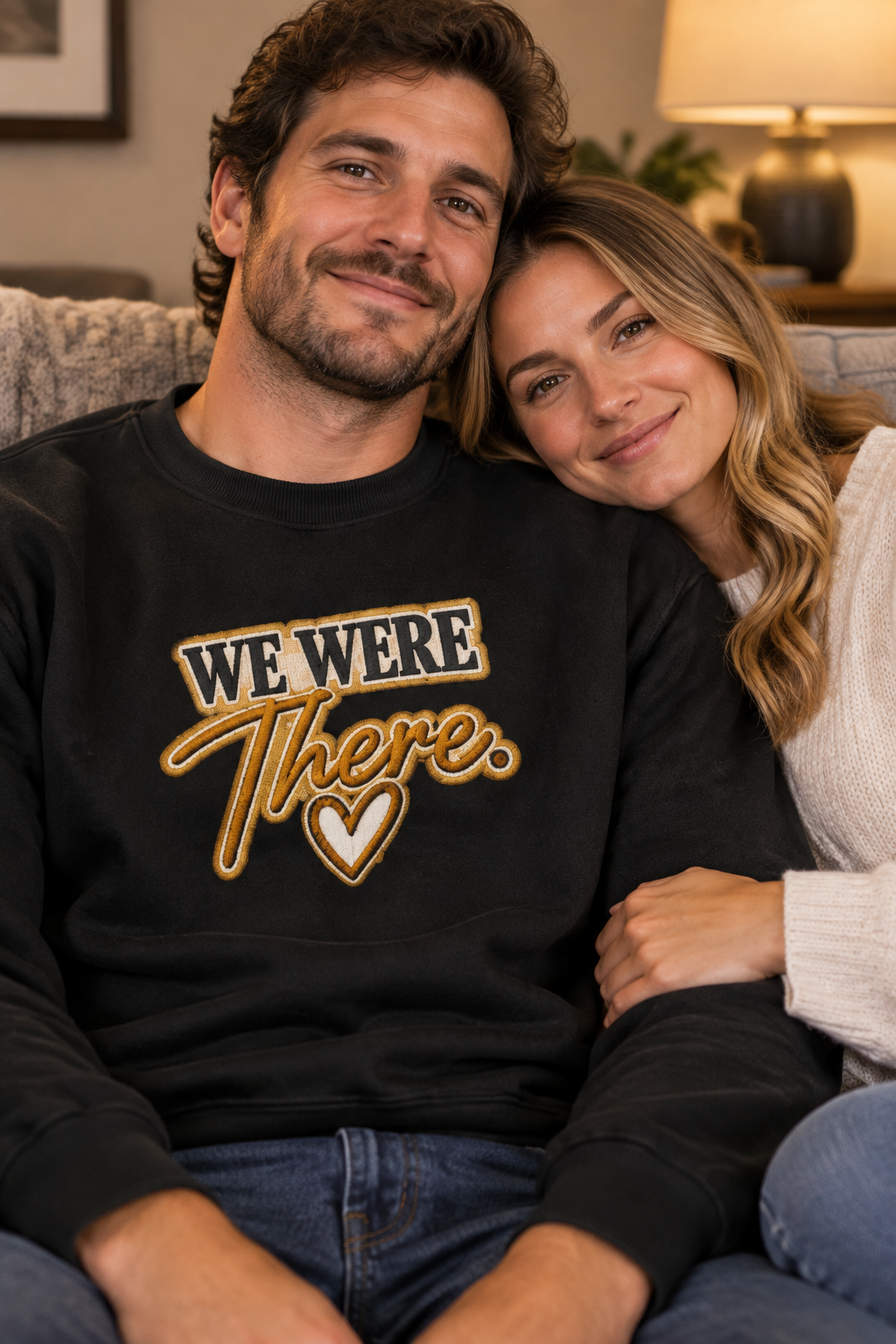 Couple relaxing at home