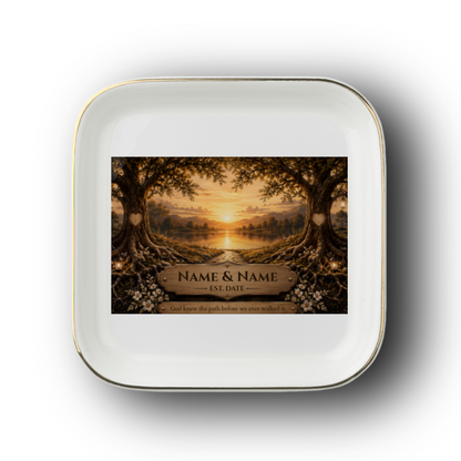 Jewelry Dish – Lakeside Sunset Canvas