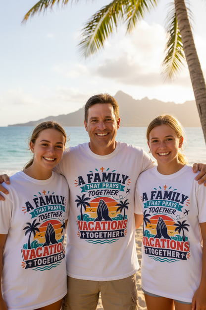 Family Vacation Tee - Outdoor Setting