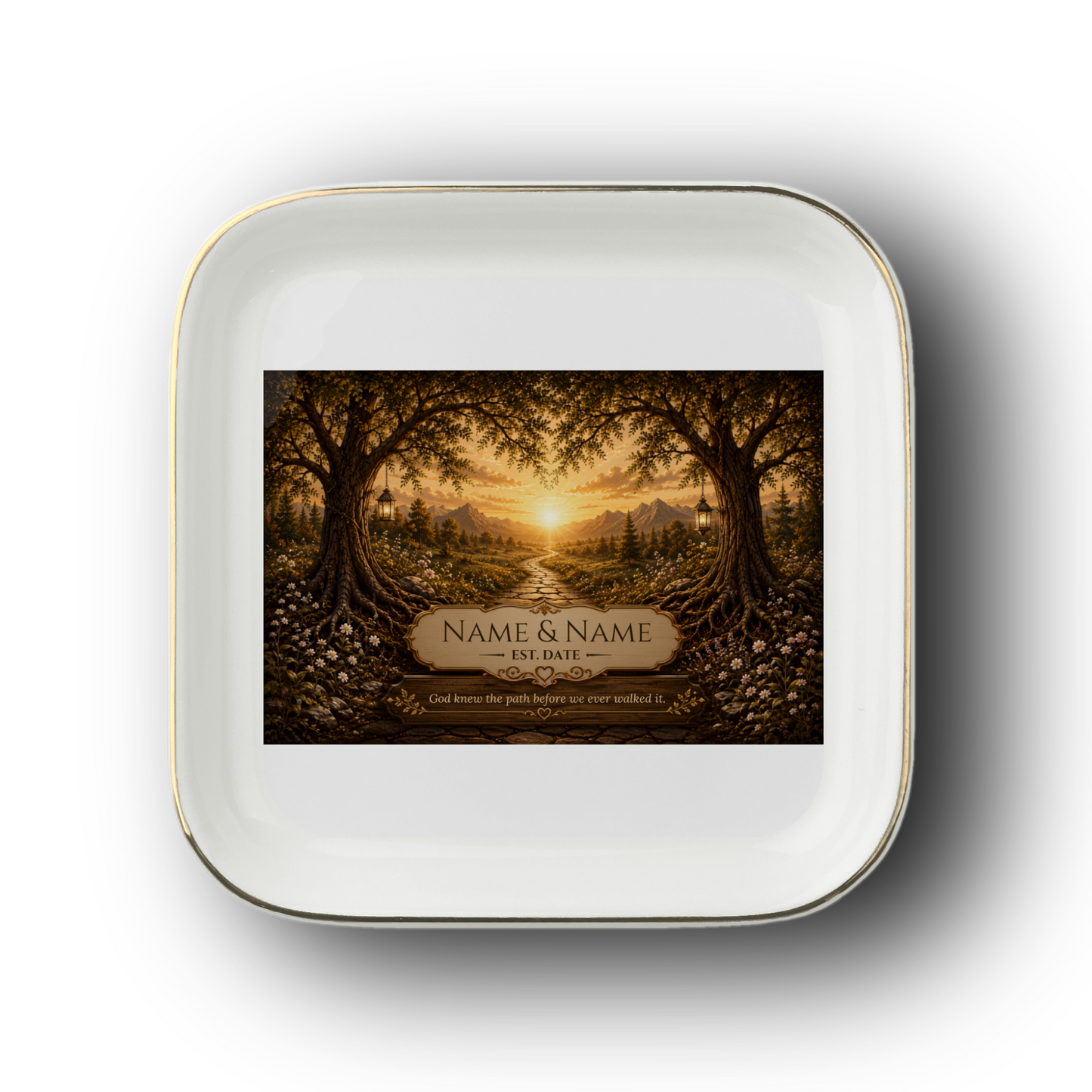 Personalized Jewelry Dish | Golden Path