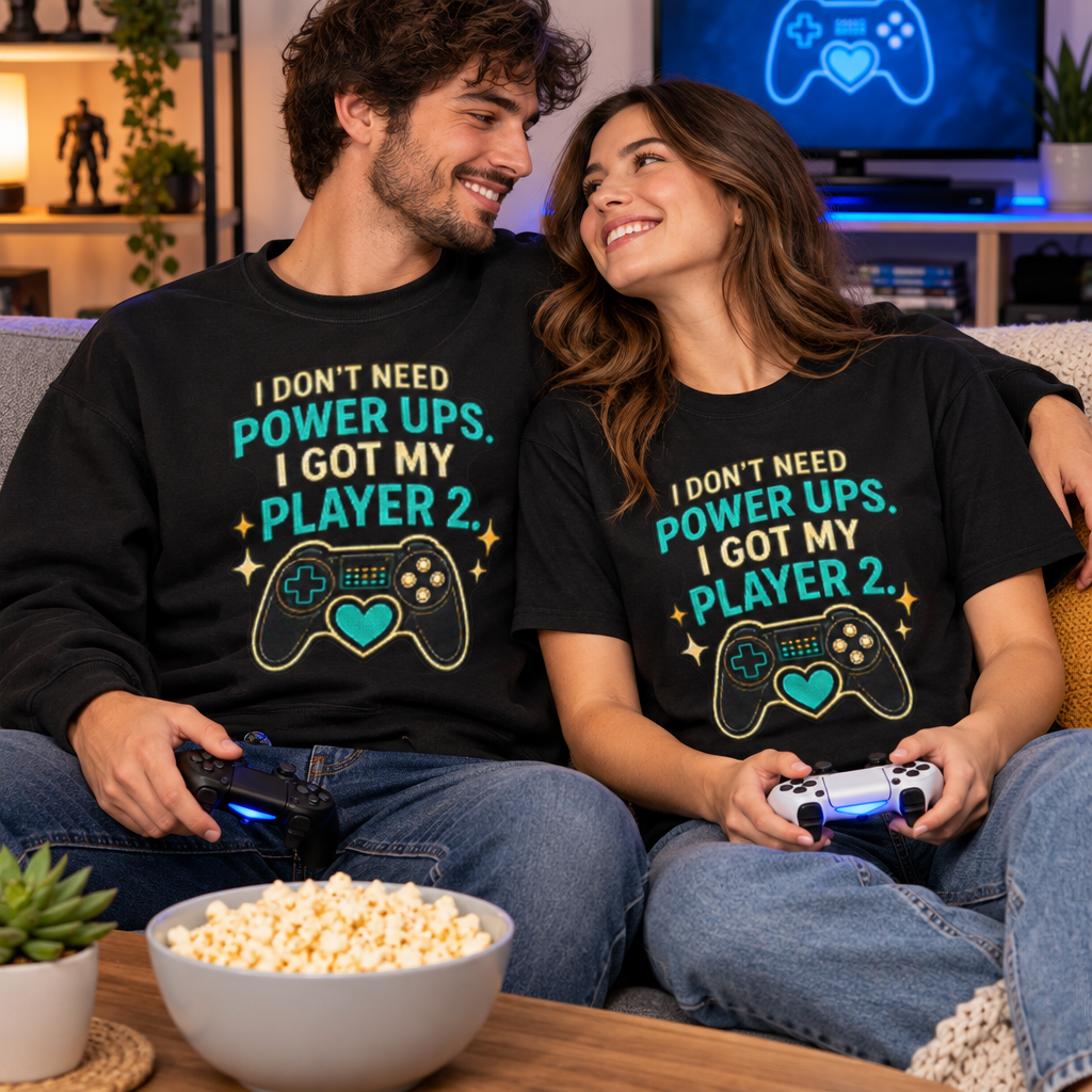I Don’t Need Power Ups Player 2 square Etsy image