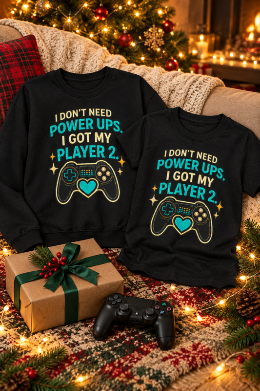 I Don’t Need Power Ups Player 2 vertical gift image