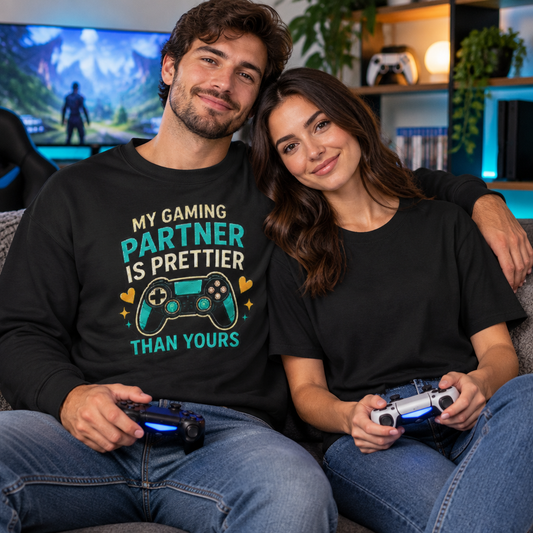 My Pretty Gaming Partner square image with a plain black top