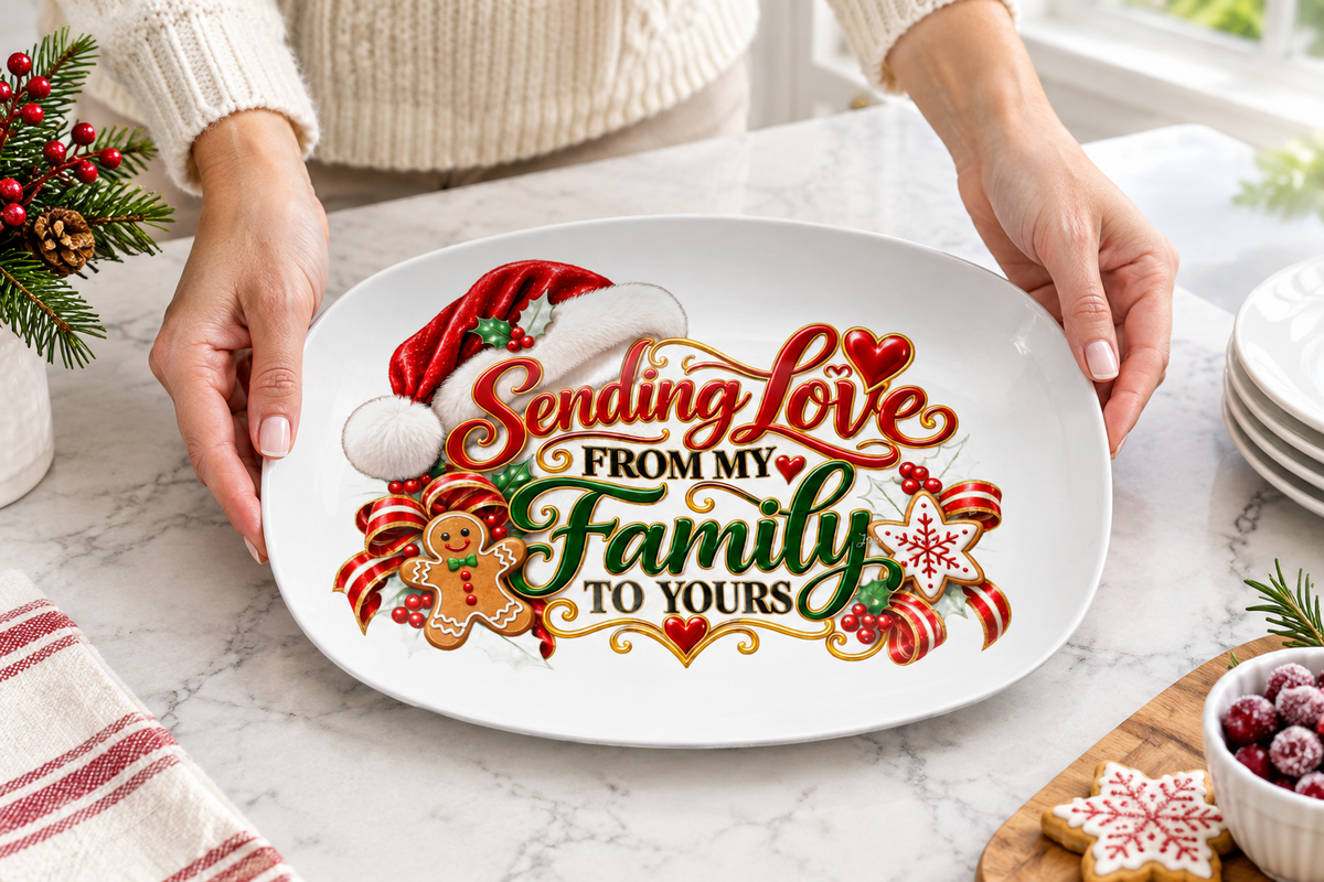 Sending Love platter in a kitchen