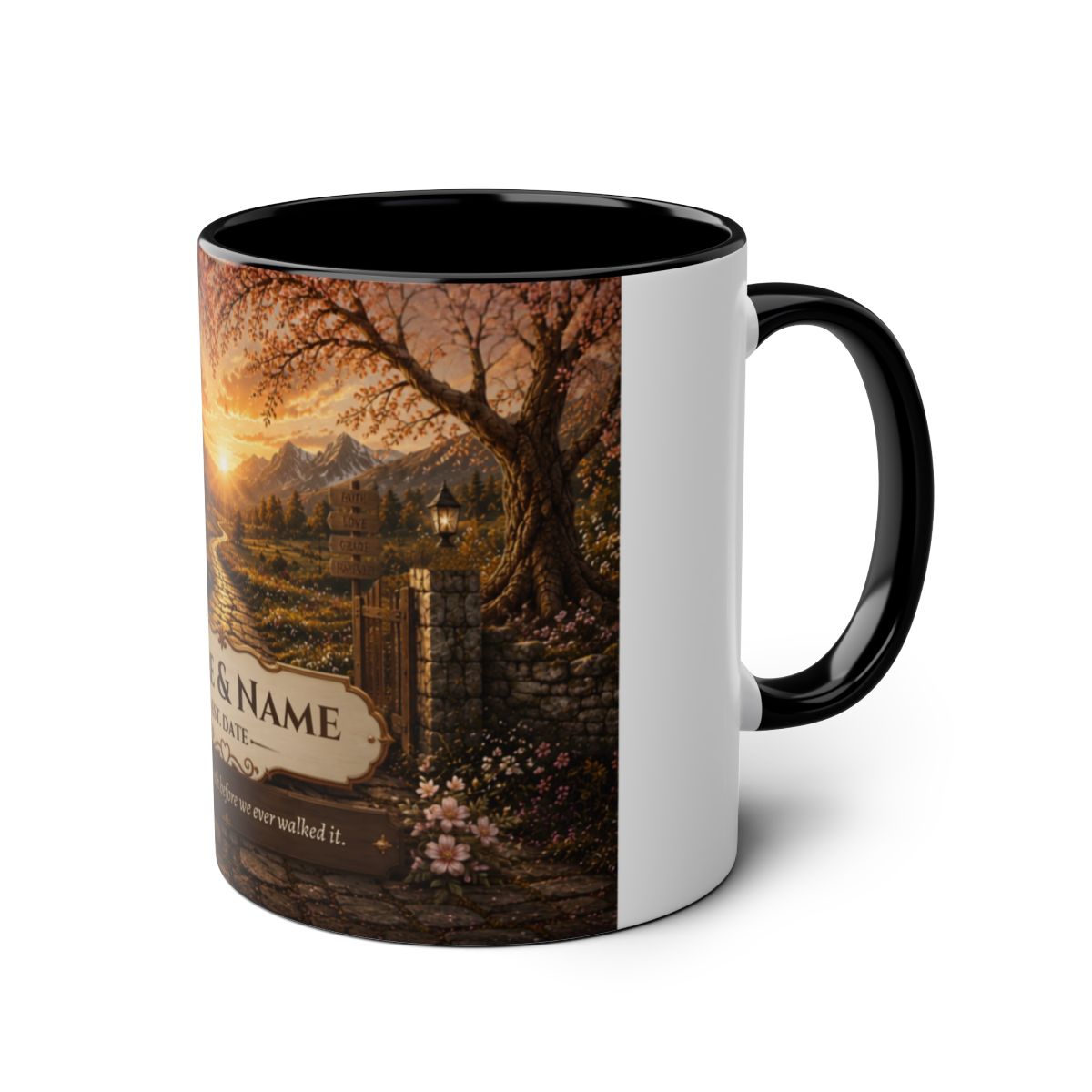 Two-Tone Coffee Mug | Golden Path with Gate
