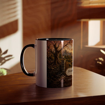 Two-Tone Coffee Mug | Golden Path with Gate
