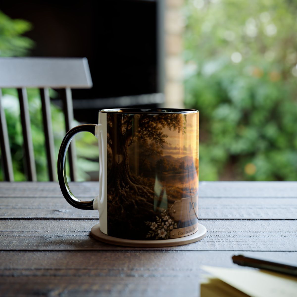 Lakeside Sunset Personalized Mug