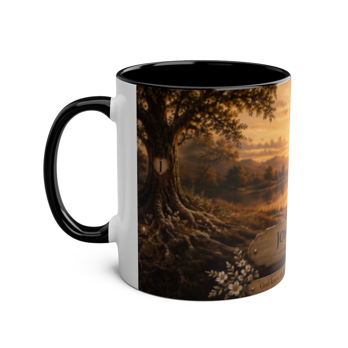 Lakeside Sunset Personalized Mug