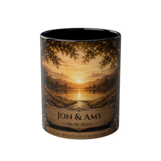 Two-Tone Coffee Mugs, 11oz – Lakeside Sunset Canvas