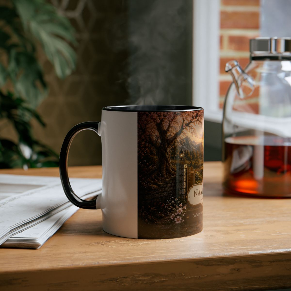 Two-Tone Coffee Mug | Golden Path with Gate