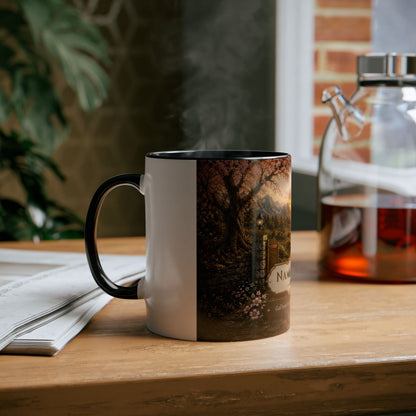 Two-Tone Coffee Mug | Golden Path with Gate