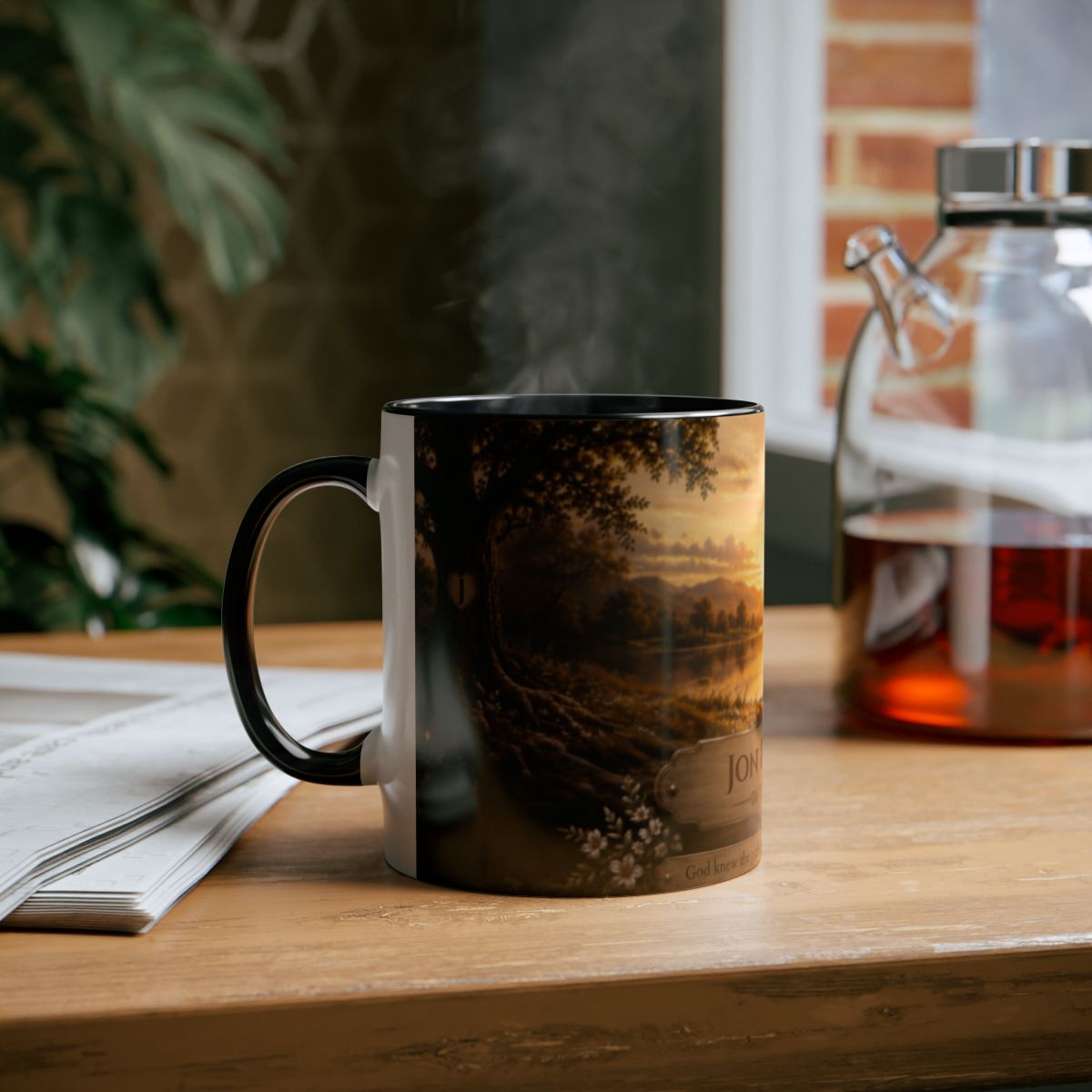 Lakeside Sunset Personalized Mug