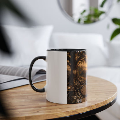 Two-Tone Coffee Mugs, 11oz – Lakeside Sunset Canvas