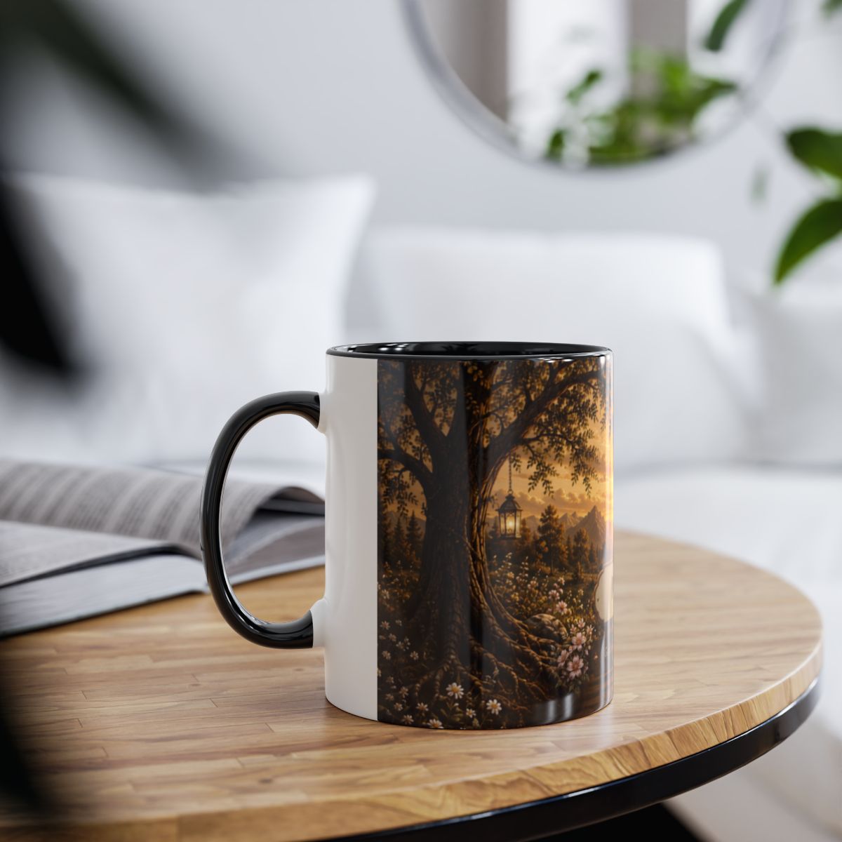 Path That God Wrote for Us -Two-Tone Coffee Mug | Golden Path with Gate